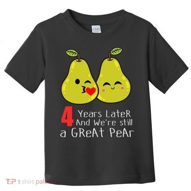 4th Wedding Anniversary Gifts Funny Couples Toddler T-Shirt