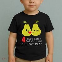 4th Wedding Anniversary Gifts Funny Couples Toddler T-Shirt thumb 2