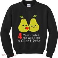 4th Wedding Anniversary Gifts Funny Couples Kids Sweatshirt thumb 0