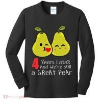 4th Wedding Anniversary Gifts Funny Couples Kids Long Sleeve Shirt thumb 0
