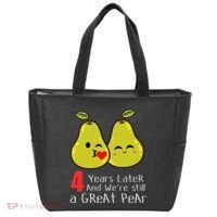 4th Wedding Anniversary Gifts Funny Couples Tote Bag thumb 0