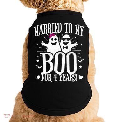 4th Wedding Anniversary October 4th Anniversary Doggie Tank
