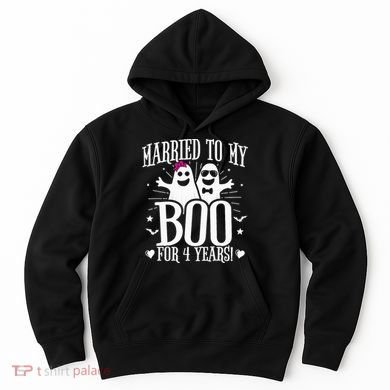 4th Wedding Anniversary October 4th Anniversary Hoodie