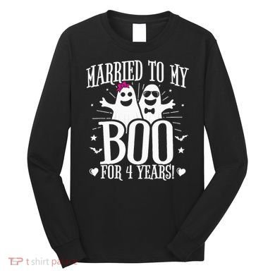4th Wedding Anniversary October 4th Anniversary Long Sleeve Shirt
