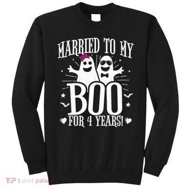 4th Wedding Anniversary October 4th Anniversary Sweatshirt