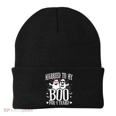 4th Wedding Anniversary October 4th Anniversary Beanie