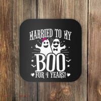 4th Wedding Anniversary October 4th Anniversary Coaster thumb 0