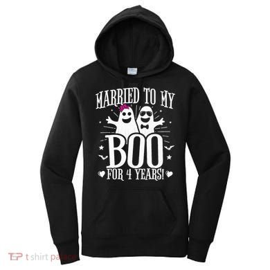 4th Wedding Anniversary October 4th Anniversary Women's Hoodie