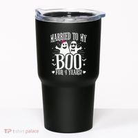 4th Wedding Anniversary October 4th Anniversary Tumbler thumb 0