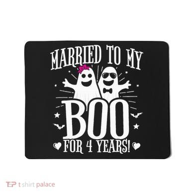 4th Wedding Anniversary October 4th Anniversary Mousepad