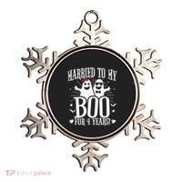 4th Wedding Anniversary October 4th Anniversary Ornament thumb 0