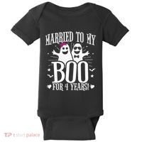 4th Wedding Anniversary October 4th Anniversary Baby Bodysuit thumb 0