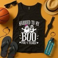 4th Wedding Anniversary October 4th Anniversary Tank Top thumb 4
