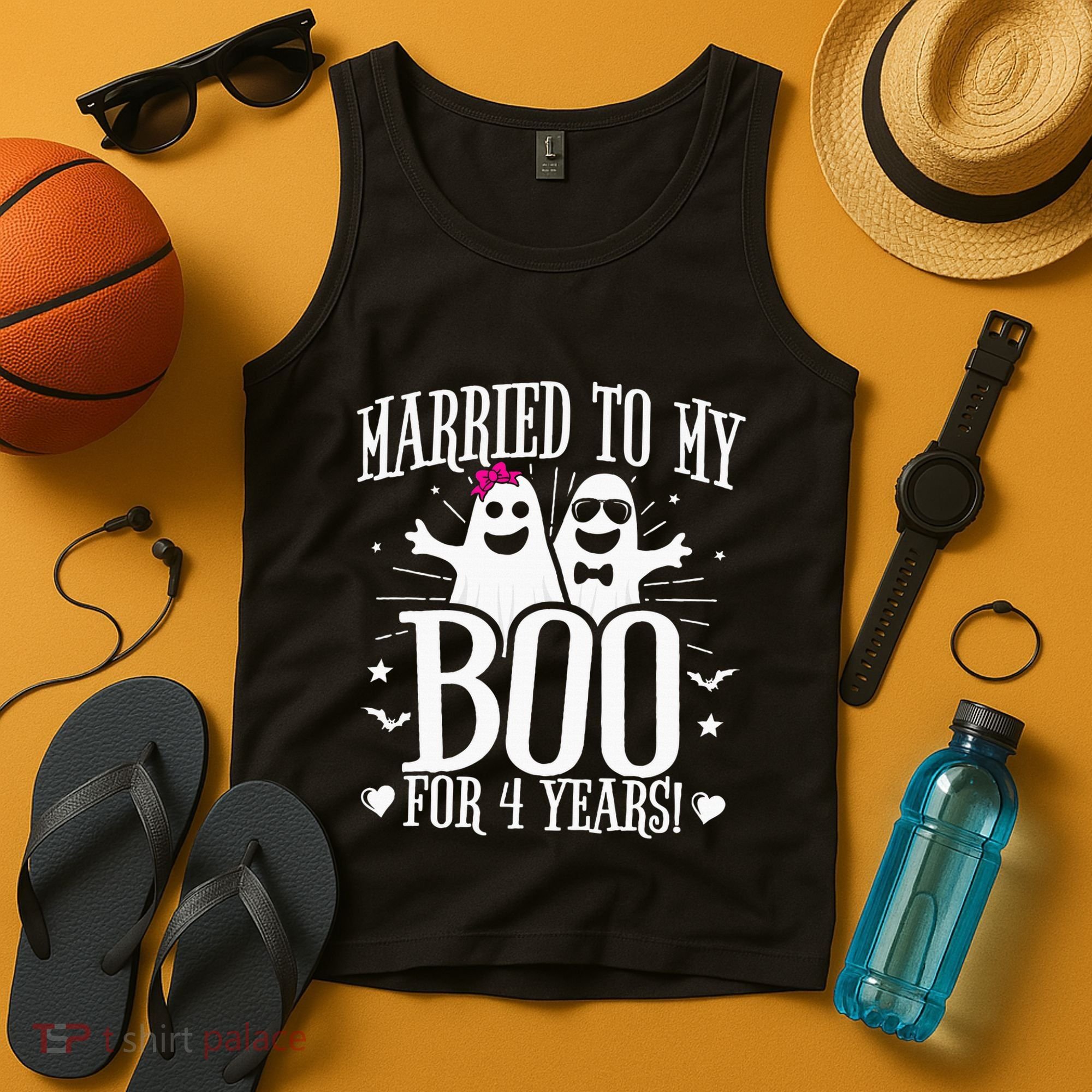 4th Wedding Anniversary October 4th Anniversary Tank Top