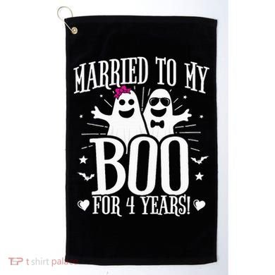 4th Wedding Anniversary October 4th Anniversary Golf Towel