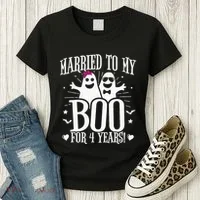 4th Wedding Anniversary October 4th Anniversary Women's T-Shirt thumb 3