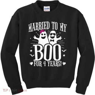4th Wedding Anniversary October 4th Anniversary Kids Sweatshirt
