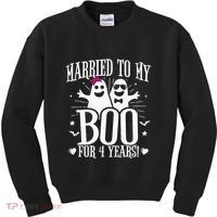 4th Wedding Anniversary October 4th Anniversary Kids Sweatshirt thumb 0