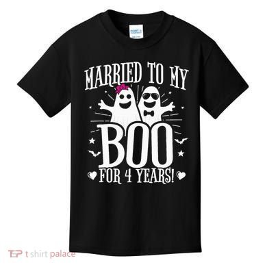 4th Wedding Anniversary October 4th Anniversary Kids T-Shirt