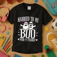 4th Wedding Anniversary October 4th Anniversary Kids T-Shirt thumb 3