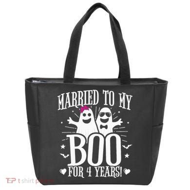4th Wedding Anniversary October 4th Anniversary Tote Bag