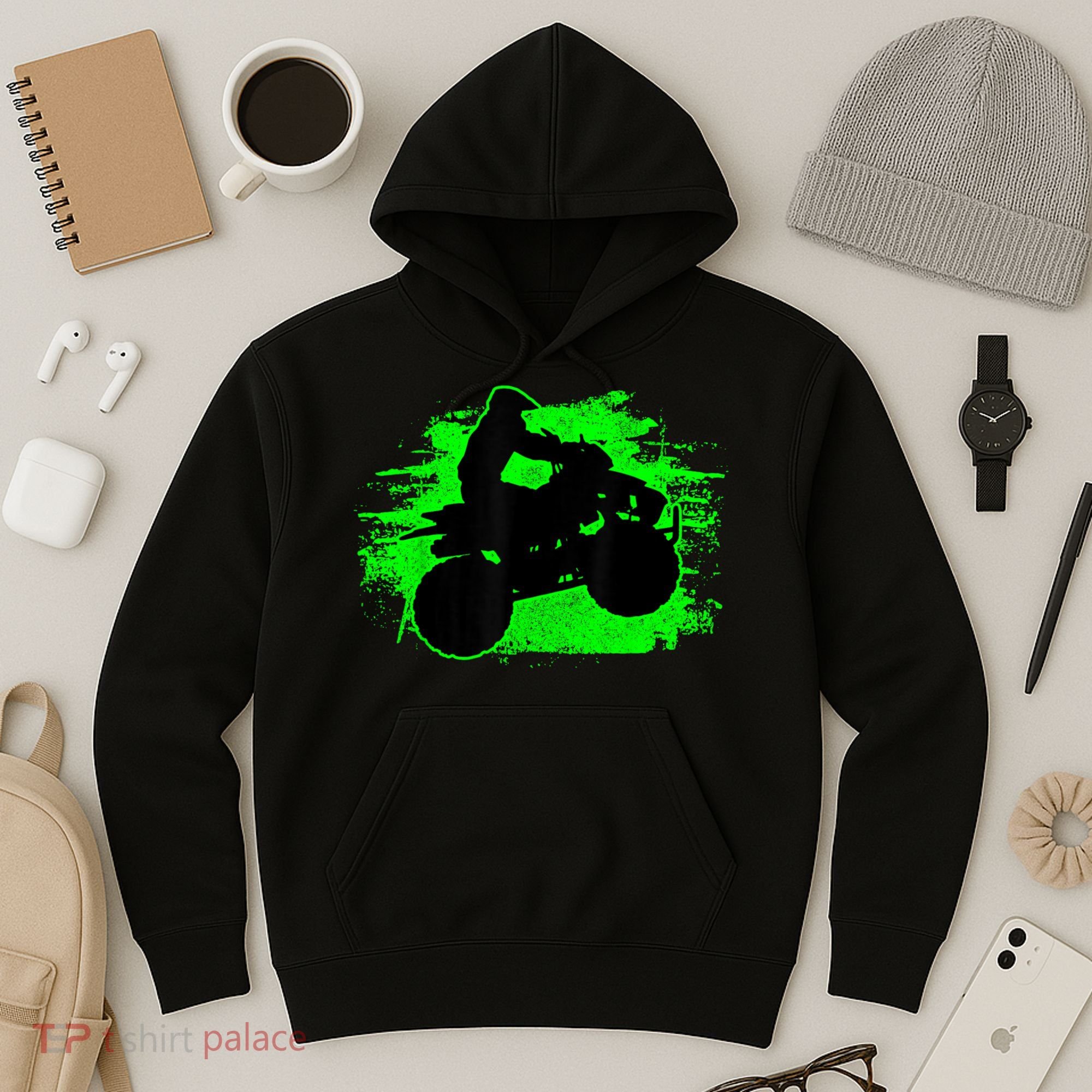4 Wheeler Quad Bike ATV Riding Gift Men Hoodie