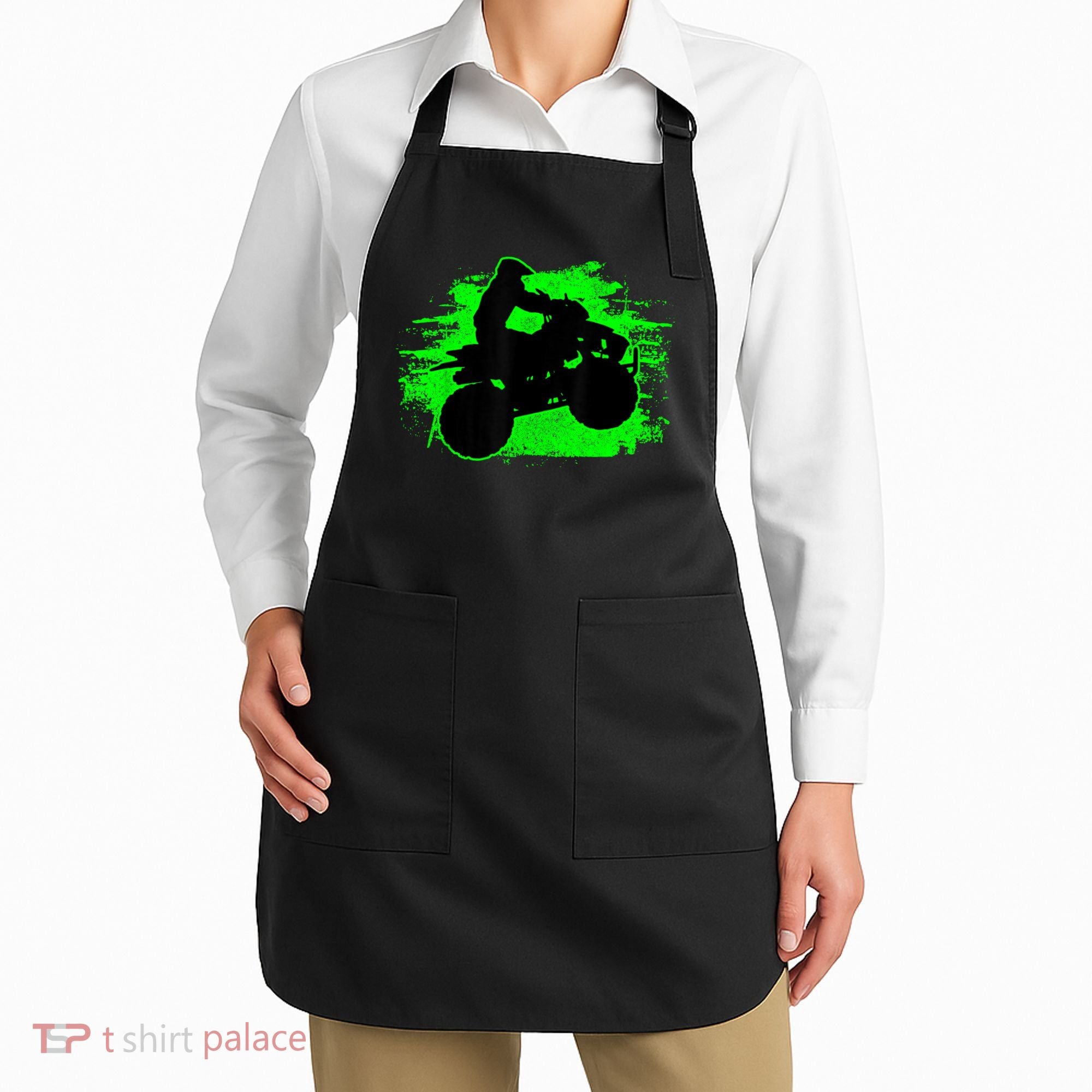 4 Wheeler Quad Bike ATV Riding Gift Men Apron