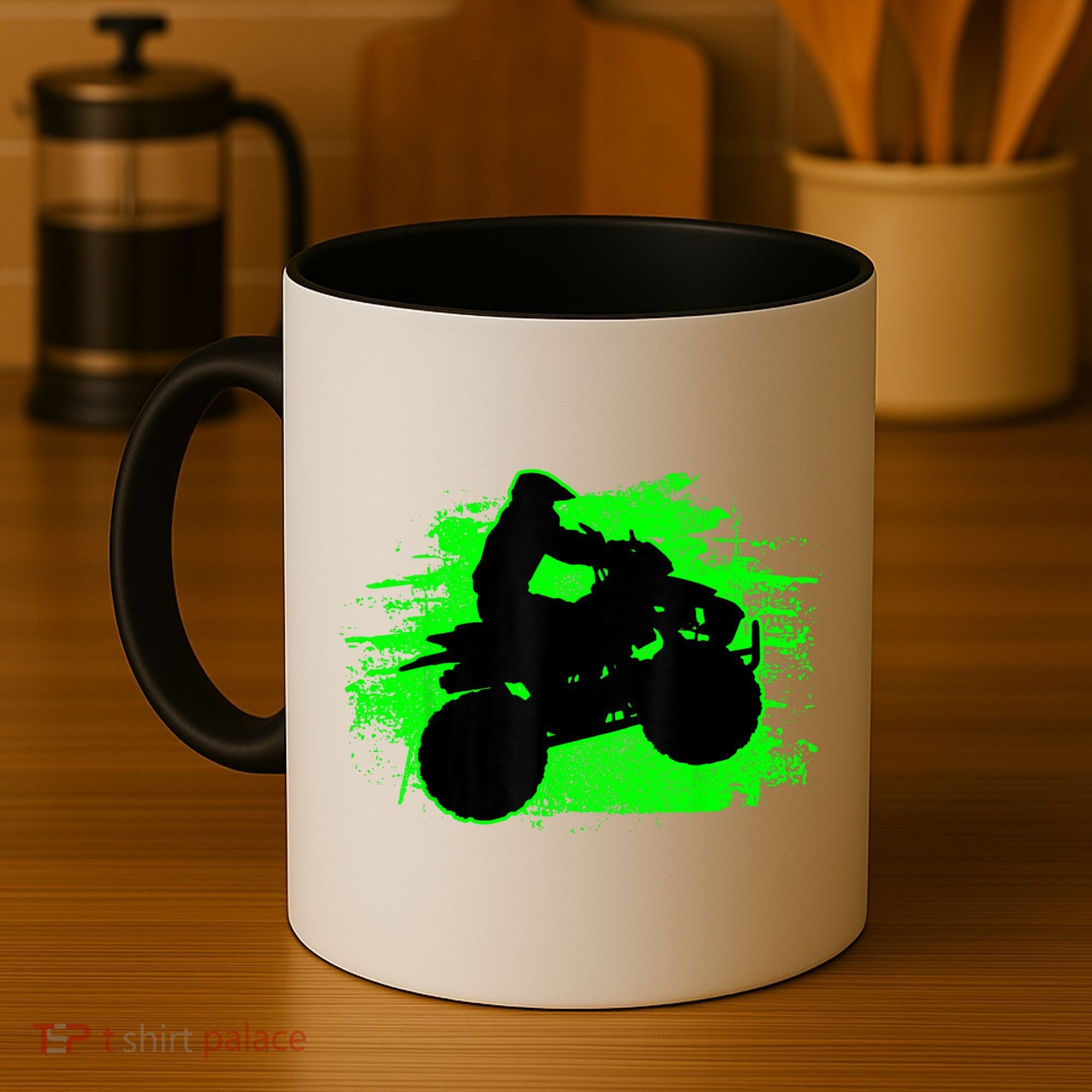 4 Wheeler Quad Bike ATV Riding Gift Men Coffee Mug