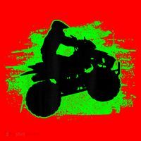 4 Wheeler Quad Bike ATV Riding Gift Men Santa Hat thumb 1
