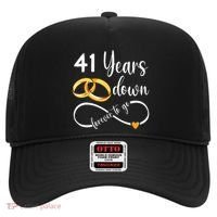 41 Years Down Forever To Go Couple 41st Wedding Anniversary Hat thumb 0