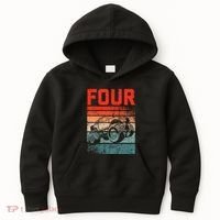 4 Year Old 4th Birthday Monster Truck Kids Hoodie thumb 0