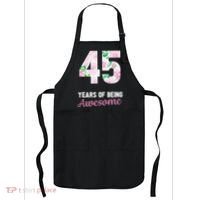 45 Years Old Bday 45 Years Of Being Awesome 45th Birthday Apron thumb 0