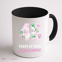 45 Years Old Bday 45 Years Of Being Awesome 45th Birthday Coffee Mug thumb 1