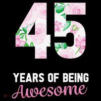 45 Years Old Bday 45 Years Of Being Awesome 45th Birthday Coffee Mug thumb 5