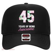 45 Years Old Bday 45 Years Of Being Awesome 45th Birthday Hat thumb 0