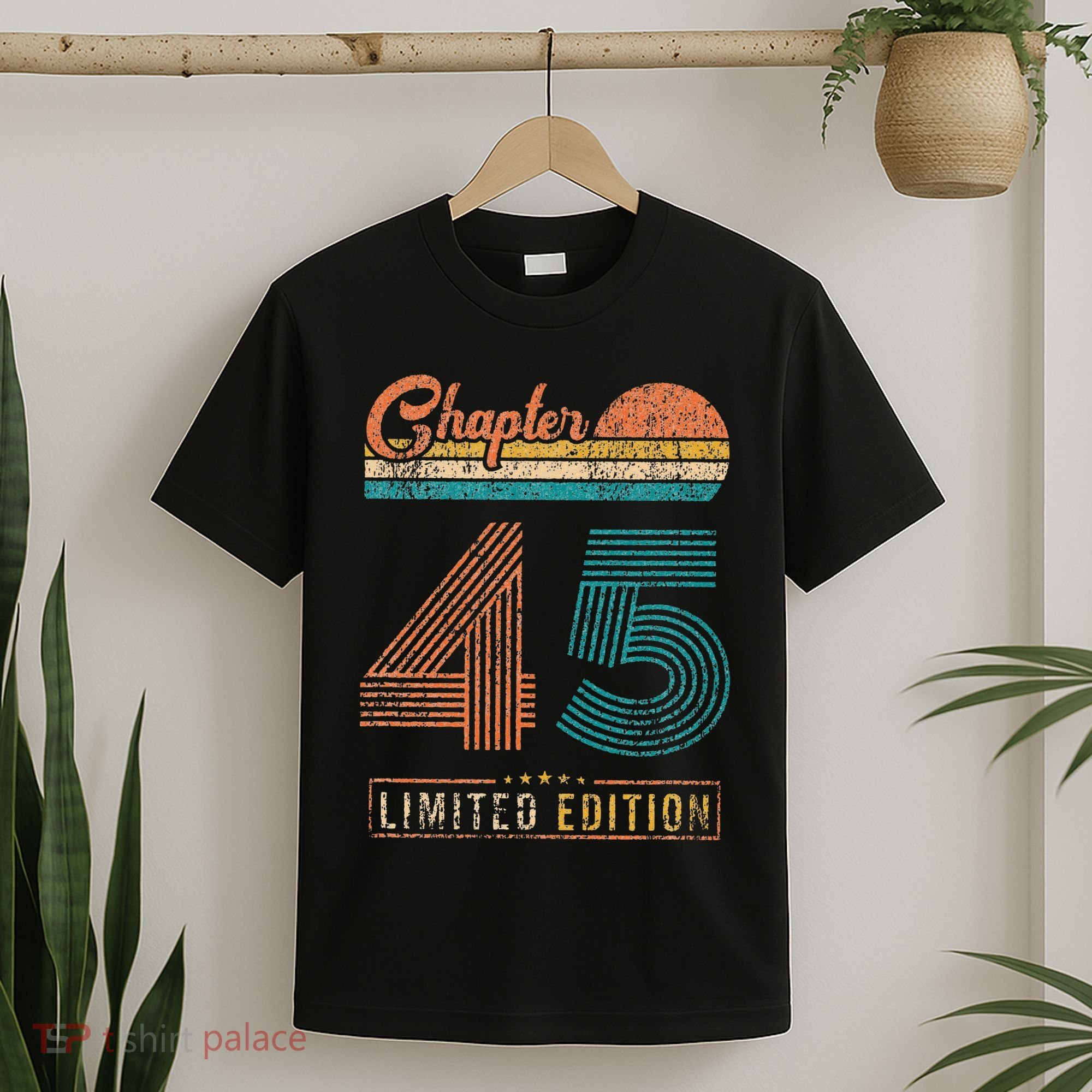 45 Years Old Gifts Chapter 45 Vintage 45th Birthday Retro T-Shirt