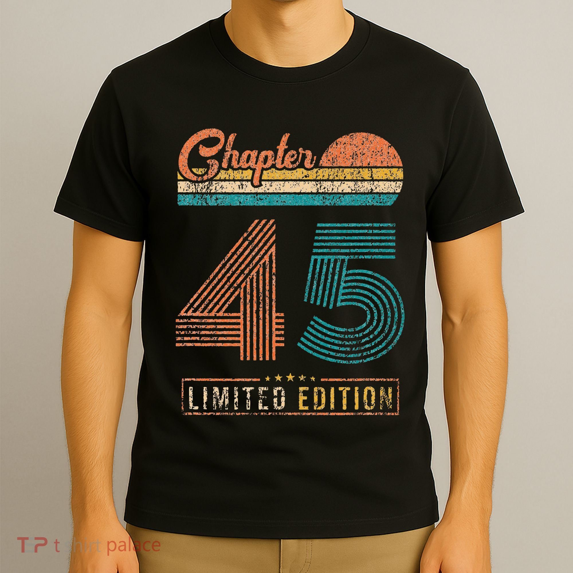 45 Years Old Gifts Chapter 45 Vintage 45th Birthday Retro T-Shirt
