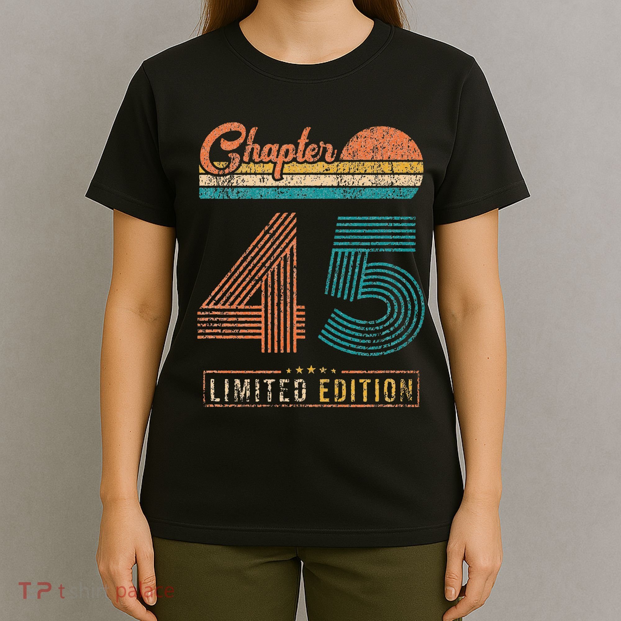 45 Years Old Gifts Chapter 45 Vintage 45th Birthday Retro T-Shirt