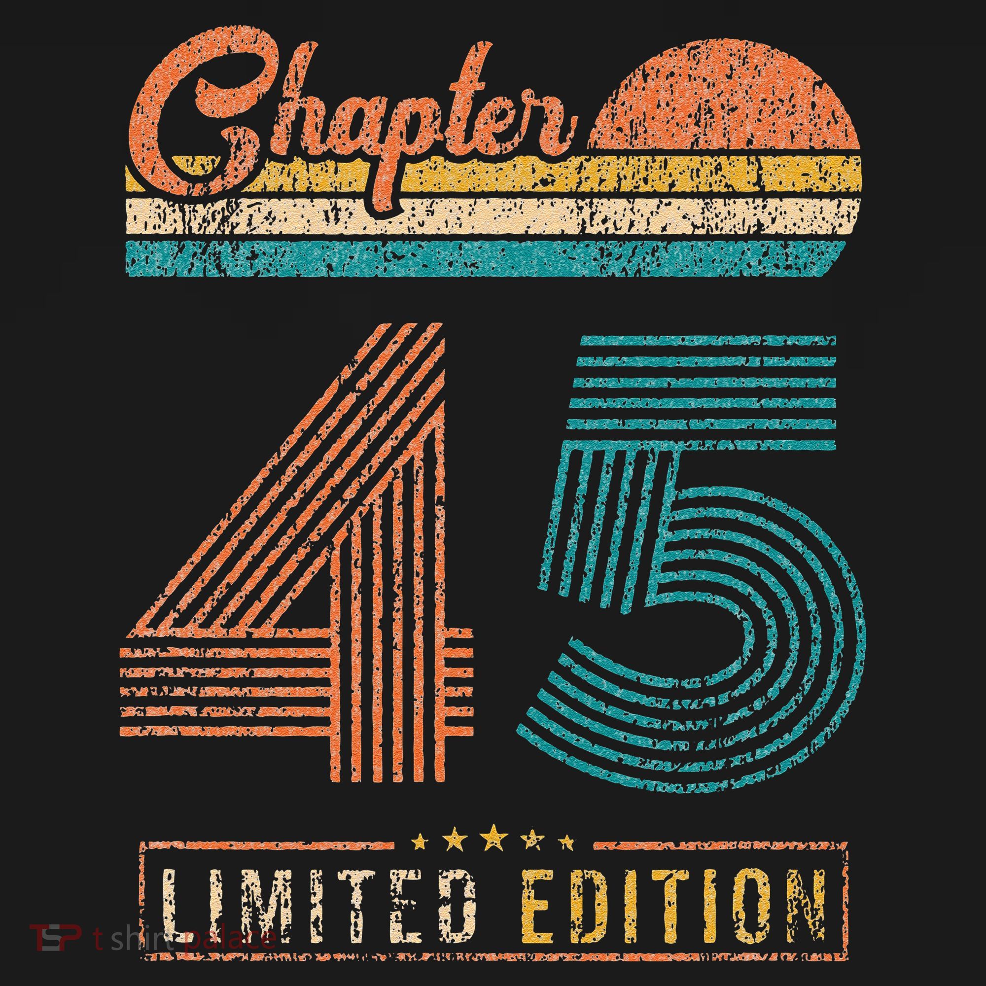 45 Years Old Gifts Chapter 45 Vintage 45th Birthday Retro T-Shirt