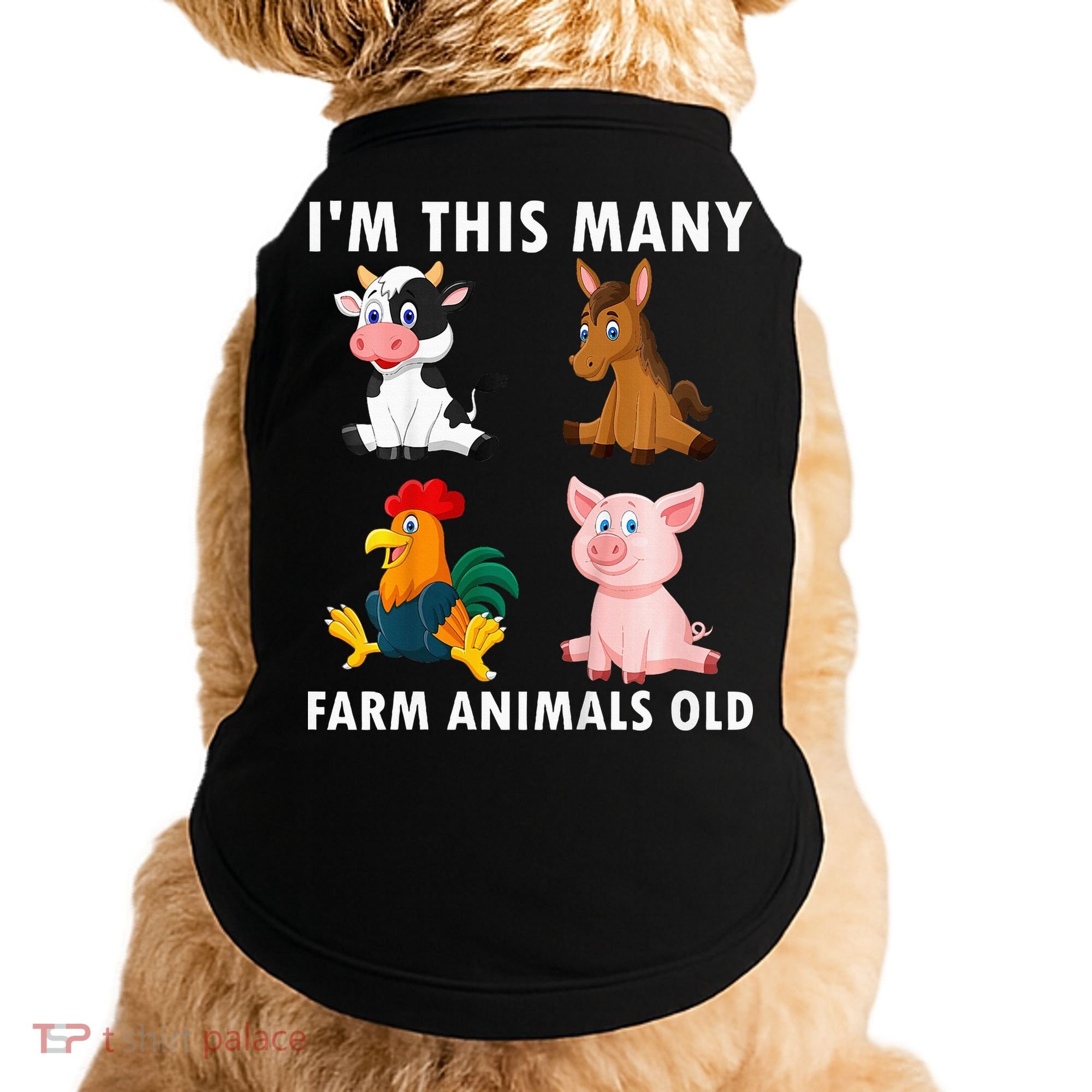 4 Year Old Boy Farm Animals Old 4th Birthday Doggie Tank
