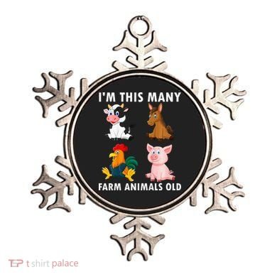 4 Year Old Boy Farm Animals Old 4th Birthday Ornament