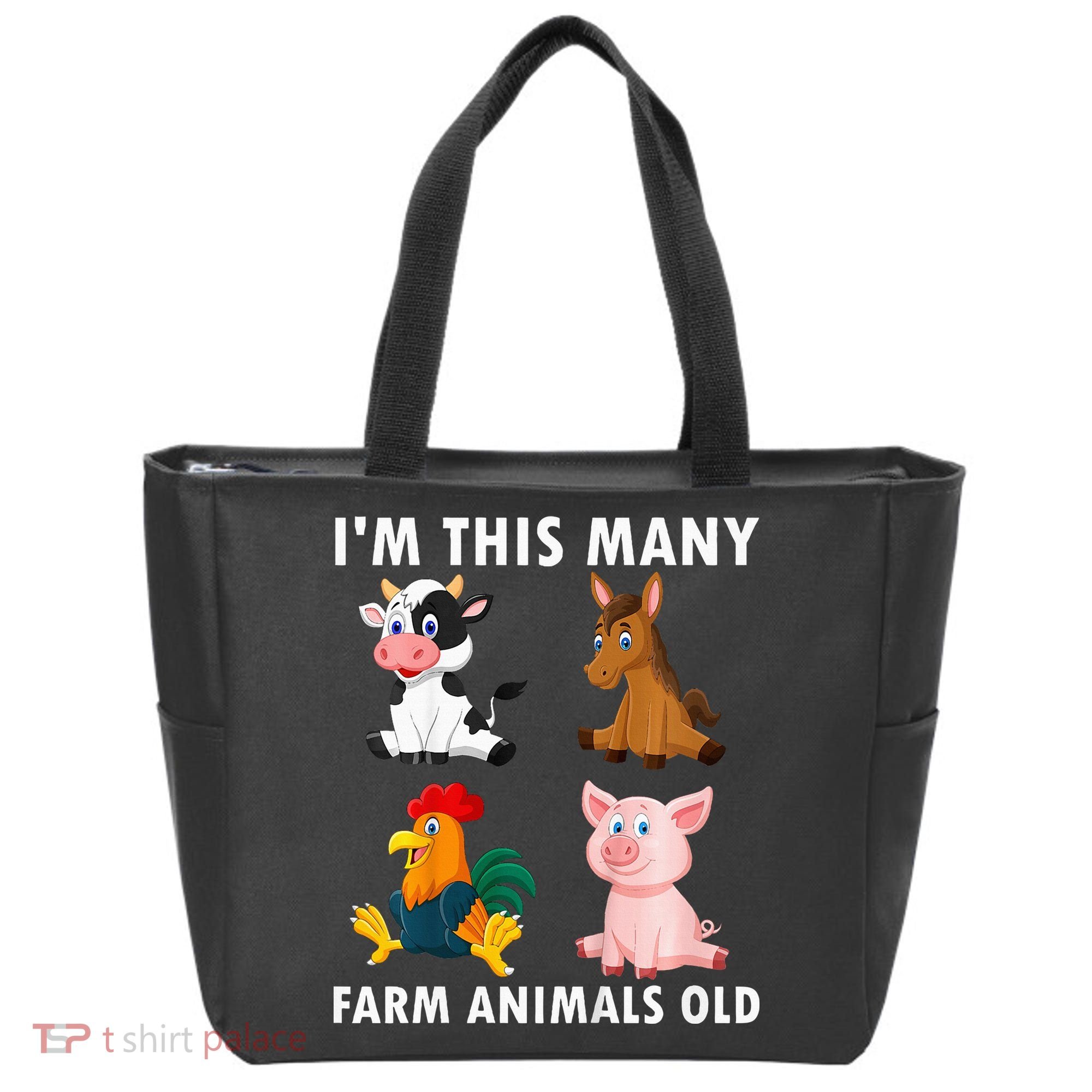 4 Year Old Boy Farm Animals Old 4th Birthday Tote Bag
