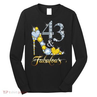 43 years old It's my Birthday 43th Birthday Diamond Crown Long Sleeve Shirt