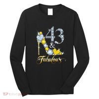 43 years old It's my Birthday 43th Birthday Diamond Crown Long Sleeve Shirt thumb 0