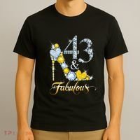 43 years old It's my Birthday 43th Birthday Diamond Crown T-Shirt thumb 3