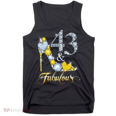43 years old It's my Birthday 43th Birthday Diamond Crown Tank Top