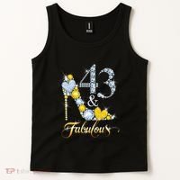 43 years old It's my Birthday 43th Birthday Diamond Crown Tank Top thumb 2