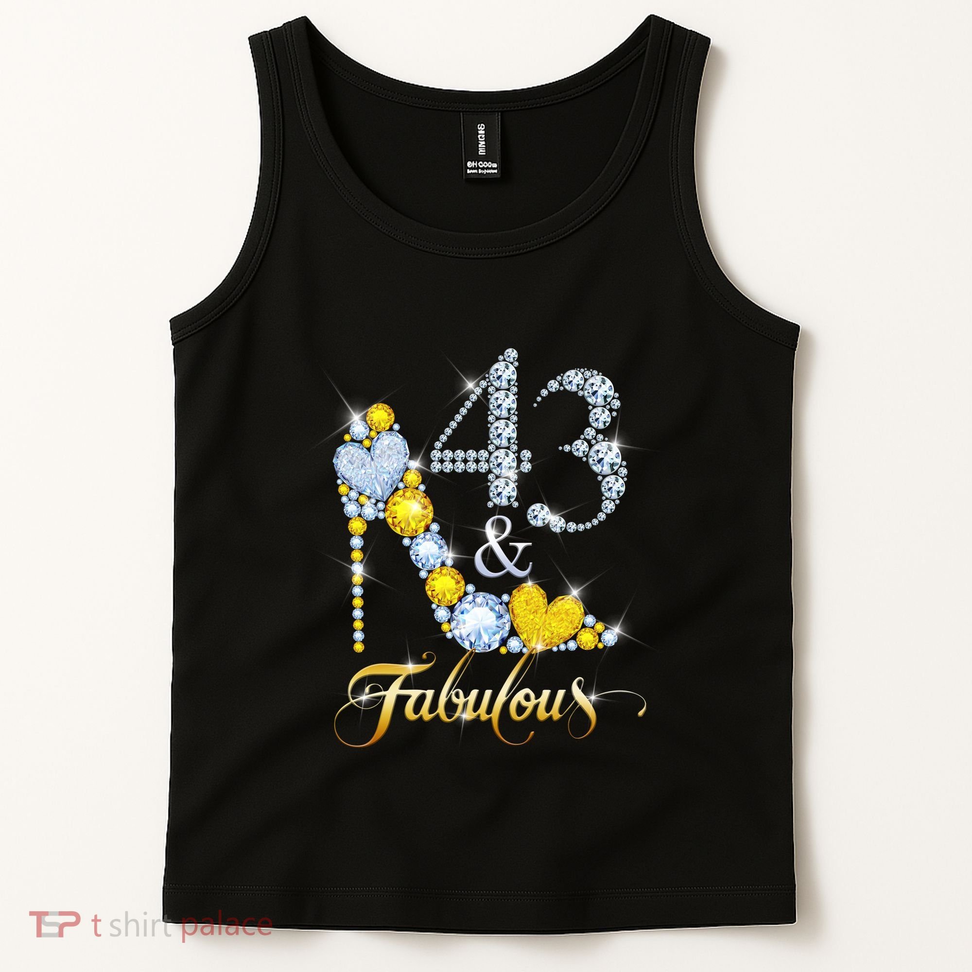 43 years old It's my Birthday 43th Birthday Diamond Crown Tank Top