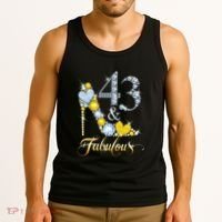 43 years old It's my Birthday 43th Birthday Diamond Crown Tank Top thumb 3