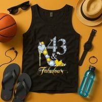 43 years old It's my Birthday 43th Birthday Diamond Crown Tank Top thumb 4